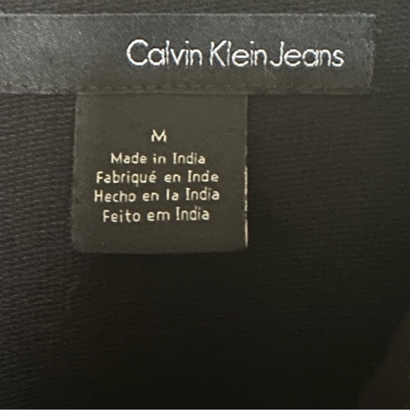 CLAVIN KLEIN JEANS Women's Black Button Front Pleated Jacket Size Medium - Picture 7 of 12